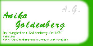 aniko goldenberg business card